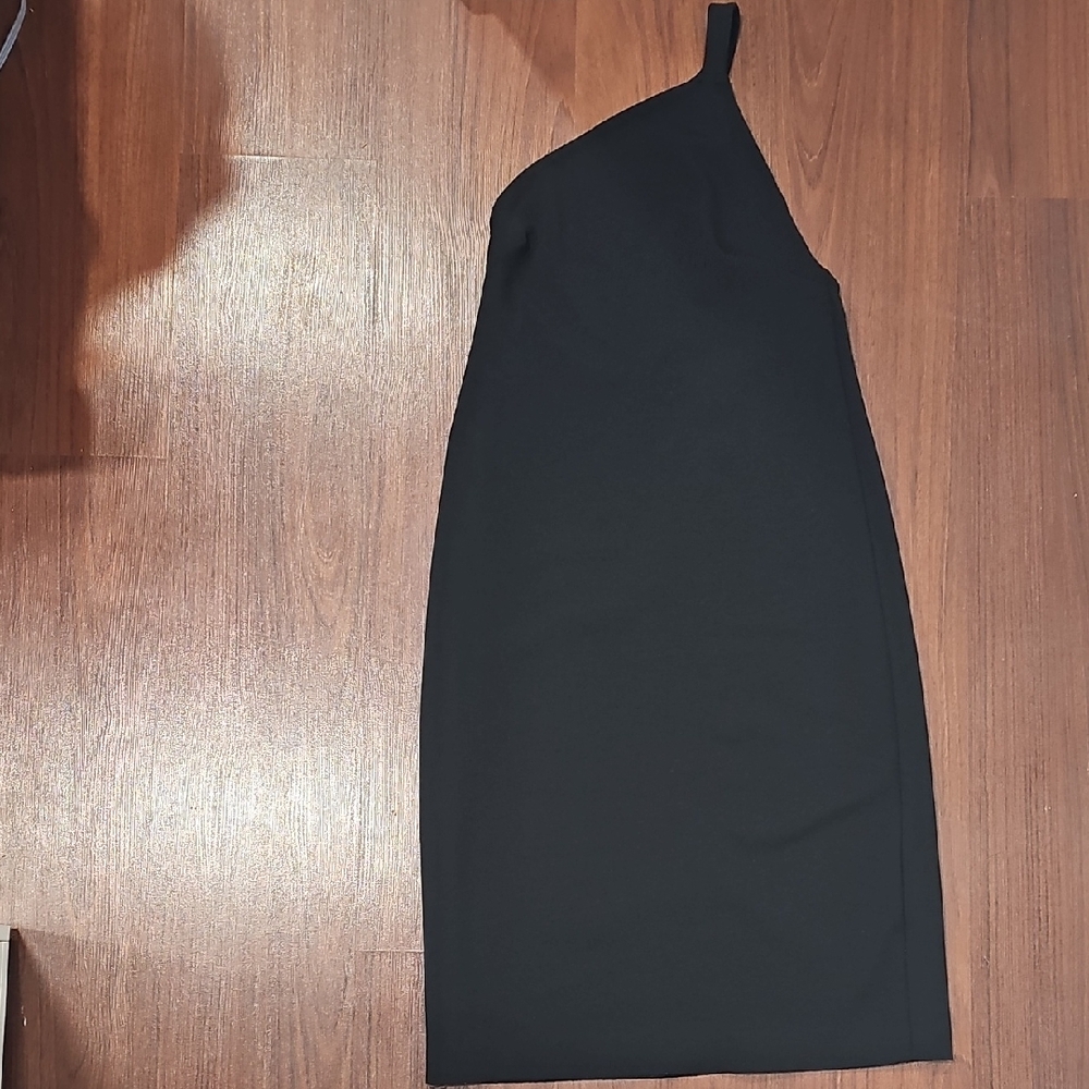 Zara Black One-Shoulder Dress